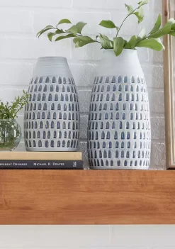 Flash Sale ⌛ Contemporary Ceramic Vase - Set of 2 by Monroe Lane 🎉 -Monroe Lane Sales Belk 4844