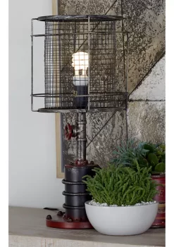 Hot Sale 🎉 Industrial Metal Accent Lamp - Set of 2 by Monroe Lane 🛒 -Monroe Lane Sales Belk 4878