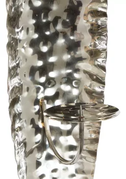 Best Pirce ❤️ Contemporary Stainless Steel Wall Sconce - Set of 2 by Monroe Lane 👏 -Monroe Lane Sales Belk 4903