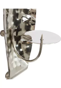 Best Pirce ❤️ Contemporary Stainless Steel Wall Sconce - Set of 2 by Monroe Lane 👏 -Monroe Lane Sales Belk 4904