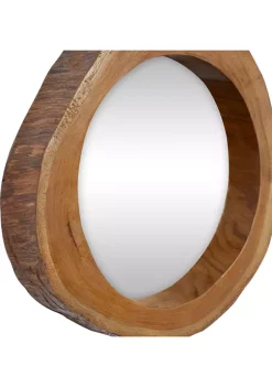 Brand new 🌟 Rustic Teak Wood Wall Mirror - Set of 4 by Monroe Lane 🔥 -Monroe Lane Sales Belk 4930