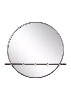 Cheapest 🧨 Industrial Wood Wall Mirror by Monroe Lane ⭐