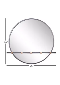 Cheapest 🧨 Industrial Wood Wall Mirror by Monroe Lane ⭐ -Monroe Lane Sales Belk 4949