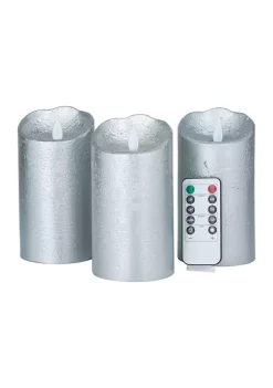 Brand new 🎉 Traditional Wax Flameless Candle - Set of 3 by Monroe Lane 💯 -Monroe Lane Sales Belk 5028