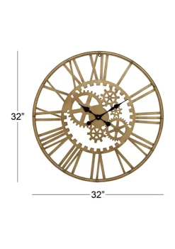 Flash Sale 🌟 Industrial Metal Wall Clock by Monroe Lane 👍 -Monroe Lane Sales Belk 512