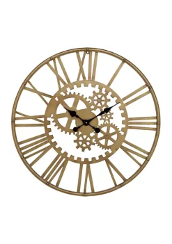 Flash Sale 🌟 Industrial Metal Wall Clock by Monroe Lane 👍 -Monroe Lane Sales Belk 513
