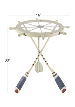 New 😍 Coastal Metal Accent Table by Monroe Lane ✨ -Monroe Lane Sales Belk 5137