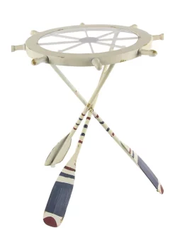 New 😍 Coastal Metal Accent Table by Monroe Lane ✨ -Monroe Lane Sales Belk 5139