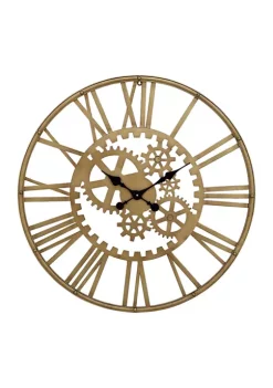 Flash Sale 🌟 Industrial Metal Wall Clock by Monroe Lane 👍 -Monroe Lane Sales Belk 514