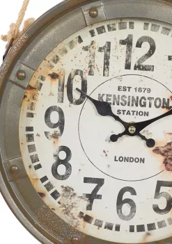 Discount 😀 Vintage Metal Wall Clock - Set of 3 by Monroe Lane 😉 -Monroe Lane Sales Belk 5170