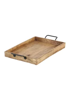 Promo ⌛ Rustic Mango Wood Tray - Set of 3 by Monroe Lane 😍 -Monroe Lane Sales Belk 5177