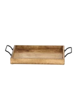 Promo ⌛ Rustic Mango Wood Tray - Set of 3 by Monroe Lane 😍 -Monroe Lane Sales Belk 5179