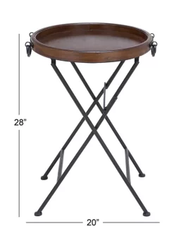 Best reviews of ❤️ Traditional Metal Accent Table by Monroe Lane 👏 -Monroe Lane Sales Belk 5183