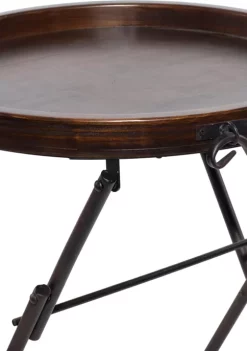 Best reviews of ❤️ Traditional Metal Accent Table by Monroe Lane 👏 -Monroe Lane Sales Belk 5184