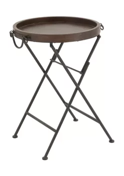 Best reviews of ❤️ Traditional Metal Accent Table by Monroe Lane 👏 -Monroe Lane Sales Belk 5185