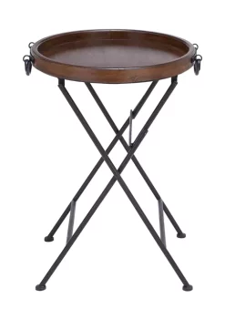 Best reviews of ❤️ Traditional Metal Accent Table by Monroe Lane 👏 -Monroe Lane Sales Belk 5186