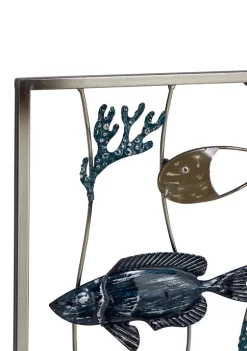 New ✔️ Coastal Metal Wall Decor - Set of 2 by Monroe Lane 🧨 -Monroe Lane Sales Belk 5203