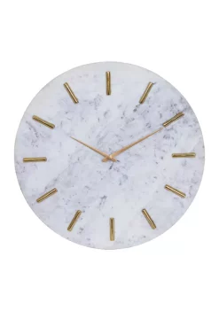 Best deal ✔️ Contemporary Marble Wall Clock by Monroe Lane 🔥