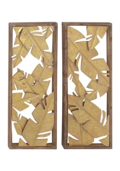 Cheap 🎉 Iron Contemporary Wall Décor - Set of 2 by Monroe Lane 👏