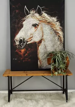 Best Sale 🎉 Industrial Wood Bench by Monroe Lane 👍 -Monroe Lane Sales Belk 5262