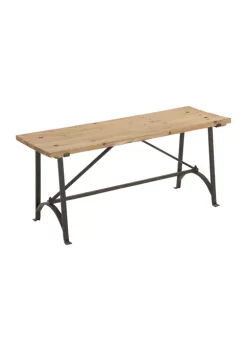 Best Sale 🎉 Industrial Wood Bench by Monroe Lane 👍 -Monroe Lane Sales Belk 5265