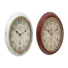 Buy 🤩 Vintage Metal Wall Clock - Set of 2 by Monroe Lane 😀