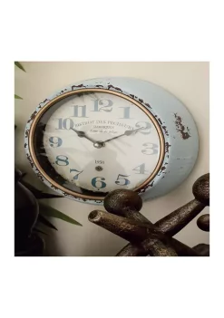 Buy 🤩 Vintage Metal Wall Clock - Set of 2 by Monroe Lane 😀 -Monroe Lane Sales Belk 5274