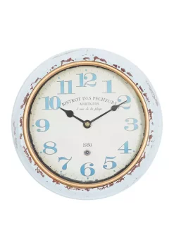 Buy 🤩 Vintage Metal Wall Clock - Set of 2 by Monroe Lane 😀 -Monroe Lane Sales Belk 5276