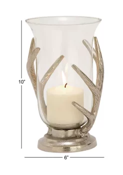 Hot Sale 🥰 Traditional Aluminum Hurricane Lamp by Monroe Lane 🤩 -Monroe Lane Sales Belk 5309