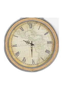 Hot Sale 🤩 Coastal Metal Wall Clock by Monroe Lane 🛒 -Monroe Lane Sales Belk 5313