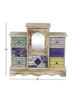 Flash Sale 🧨 Vintage Wood Jewelry Box by Monroe Lane 🎉 -Monroe Lane Sales Belk 535