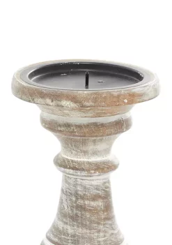 Outlet 😉 Traditional Mango Wood Candle Holder - Set of 3 by Monroe Lane 🧨 -Monroe Lane Sales Belk 5359