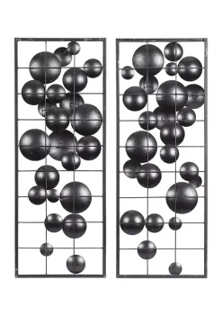 Buy 🎁 Contemporary Metal Wall Decor - Set of 2 by Monroe Lane 🎉 -Monroe Lane Sales Belk 5369