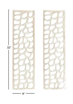Promo 😀 Modern Aluminum Wall Decor - Set of 2 by Monroe Lane 🔥 -Monroe Lane Sales Belk 5373