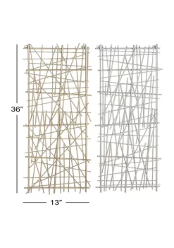 Outlet 🌟 Modern Metal Wall Decor - Set of 2 by Monroe Lane ✨ -Monroe Lane Sales Belk 5392