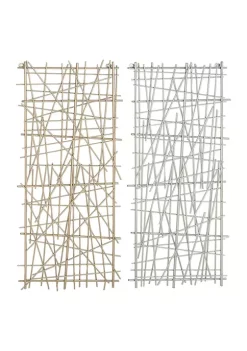 Outlet 🌟 Modern Metal Wall Decor - Set of 2 by Monroe Lane ✨ -Monroe Lane Sales Belk 5394