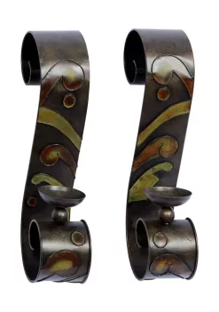 Promo ✨ Traditional Metal Wall Sconce - Set of 2 by Monroe Lane 💯 -Monroe Lane Sales Belk 5405