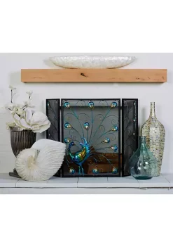 Hot Sale โค๏ธ Eclectic Metal Fireplace Screen by Monroe Lane โจ