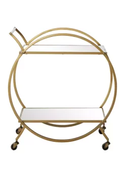 Cheap 😉 Contemporary Metal Bar Cart by Monroe Lane 🔔 -Monroe Lane Sales Belk 5426