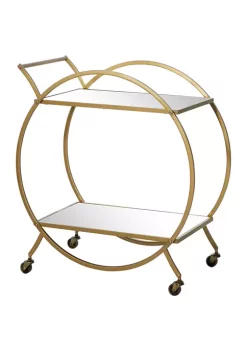 Cheap 😉 Contemporary Metal Bar Cart by Monroe Lane 🔔 -Monroe Lane Sales Belk 5428