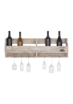 Best deal 🔥 Farmhouse Wood Wall Wine Rack by Monroe Lane 🌟