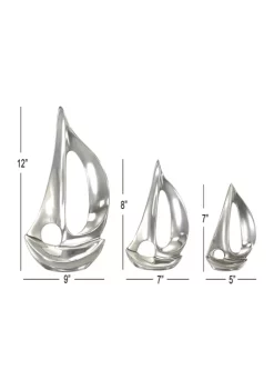 Outlet 🎁 Coastal Aluminum Sculpture - Set of 3 by Monroe Lane 🔥 10 Outlet 🎁 Coastal Aluminum Sculpture - Set of 3 by Monroe Lane 🔥 -Monroe Lane Sales Belk 5451