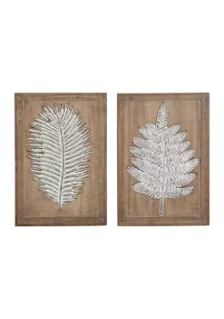 Top 10 ๐ Contemporary Wood Wall Decor - Set of 2 by Monroe Lane ๐