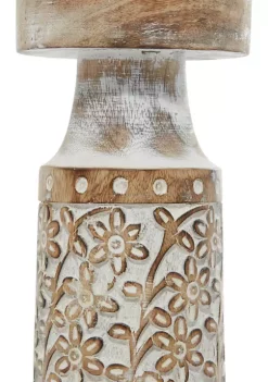 Brand new 😉 Coastal Mango Wood Candle Holder - Set of 3 by Monroe Lane 👏 -Monroe Lane Sales Belk 5470