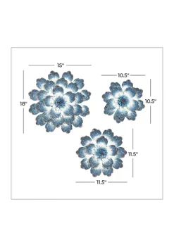 Budget 🔥 Coastal Metal Wall Decor - Set of 3 by Monroe Lane ✔️ -Monroe Lane Sales Belk 5492