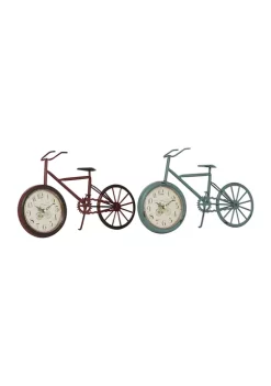 Budget 👏 Country Cottage Metal Clock - Set of 2 by Monroe Lane 🧨 -Monroe Lane Sales Belk 5516
