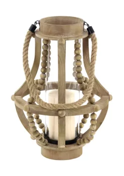 Best Sale 😉 Farmhouse Reclaimed Wood Lantern by Monroe Lane ✔️ -Monroe Lane Sales Belk 5522