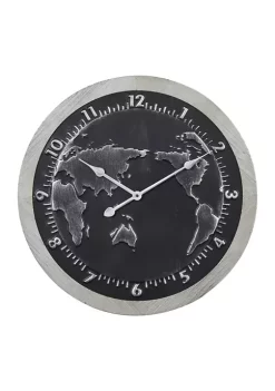 Best Sale 🛒 Vintage Metal Wall Clock by Monroe Lane 🌟