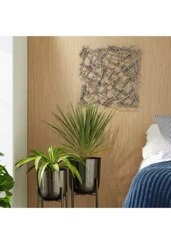 Buy 🛒 Contemporary Metal Wall Decor by Monroe Lane 🎉 -Monroe Lane Sales Belk 5599