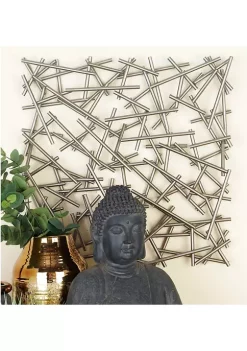 Buy 🛒 Contemporary Metal Wall Decor by Monroe Lane 🎉 -Monroe Lane Sales Belk 5600